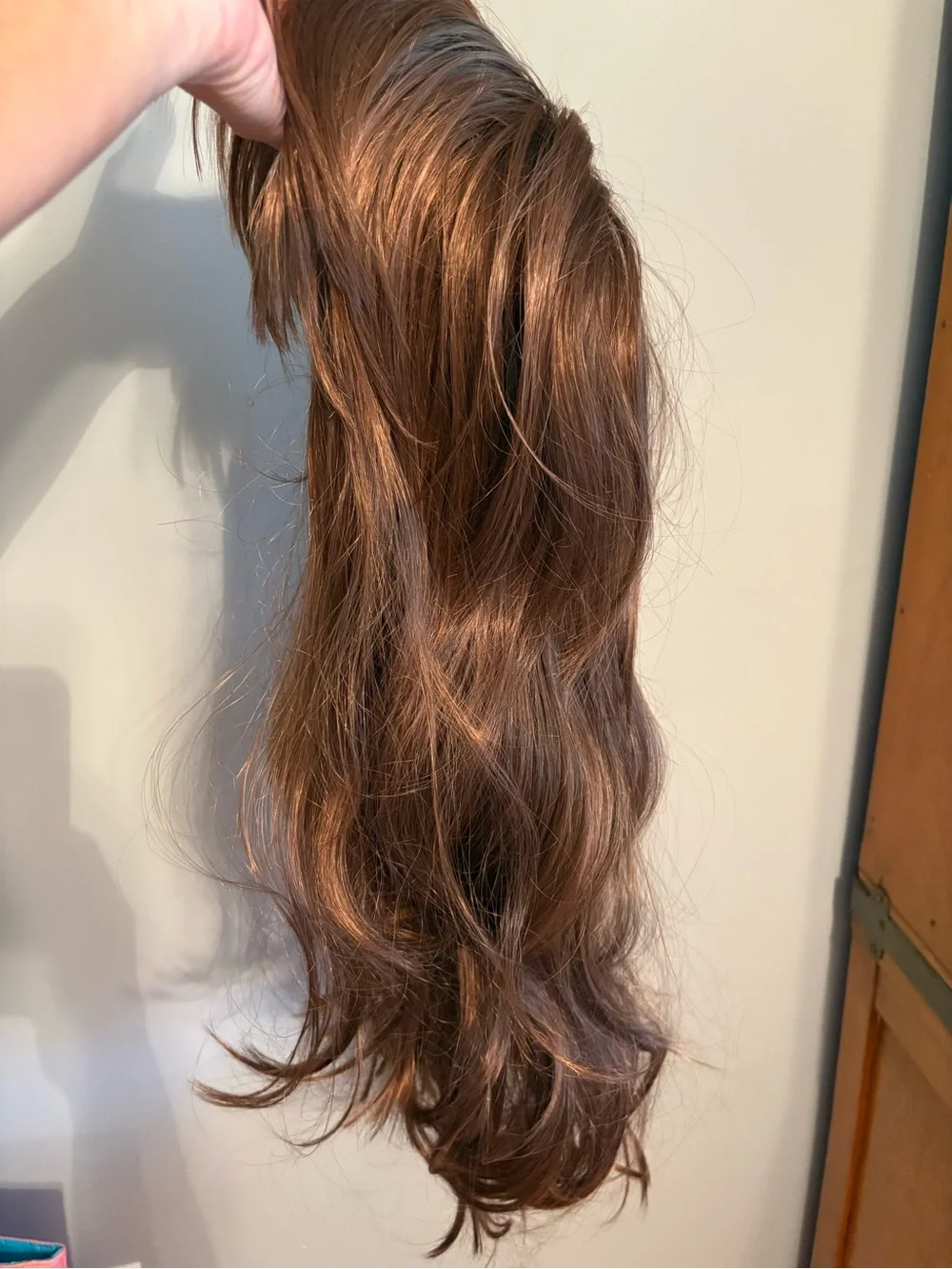 Chestnut Brown Clip-In Fringe Hairpiece for Women - Unbranded
